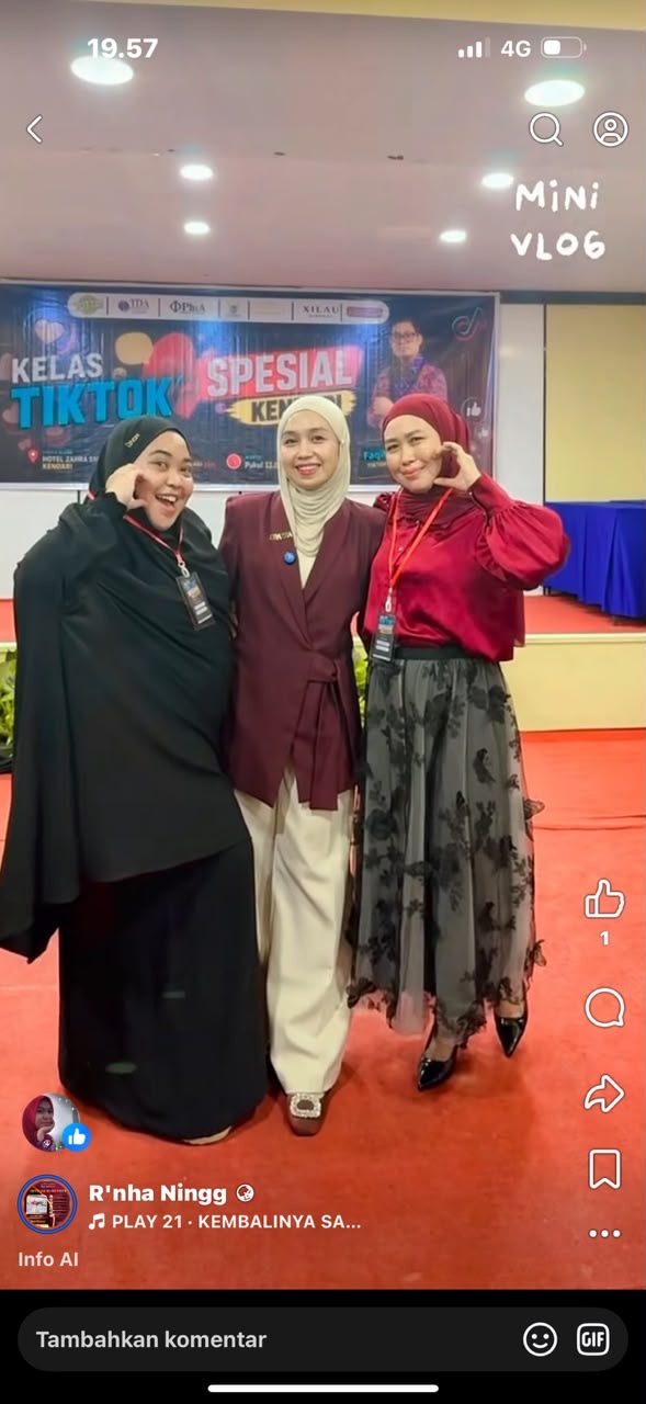 Aktivitas dan komunitas Erna Ningsih bersama DRAZRA